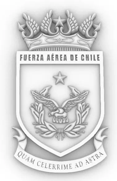 Escudo Fuerza Aerea Chile 3D print model