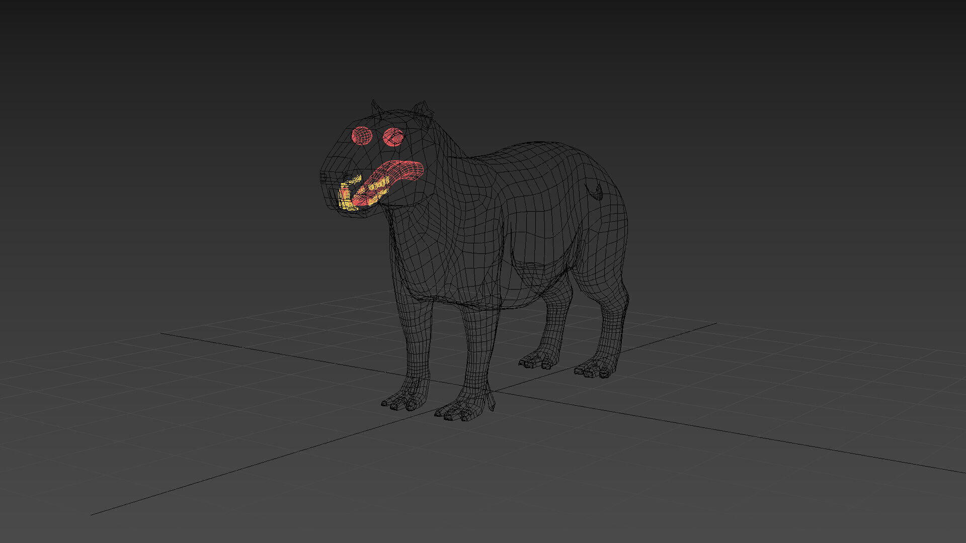Capybara Capivara Shape 3D model_11
