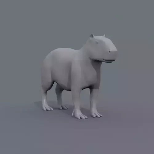 Capybara Capivara Shape 3D model