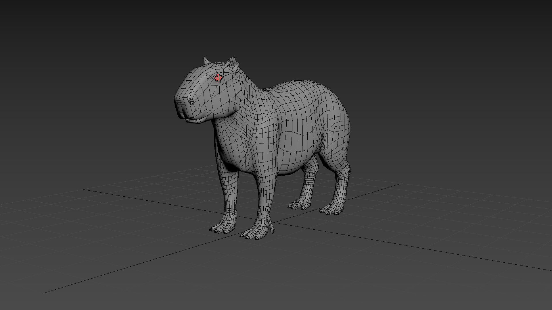Capybara Capivara Shape 3D model_10