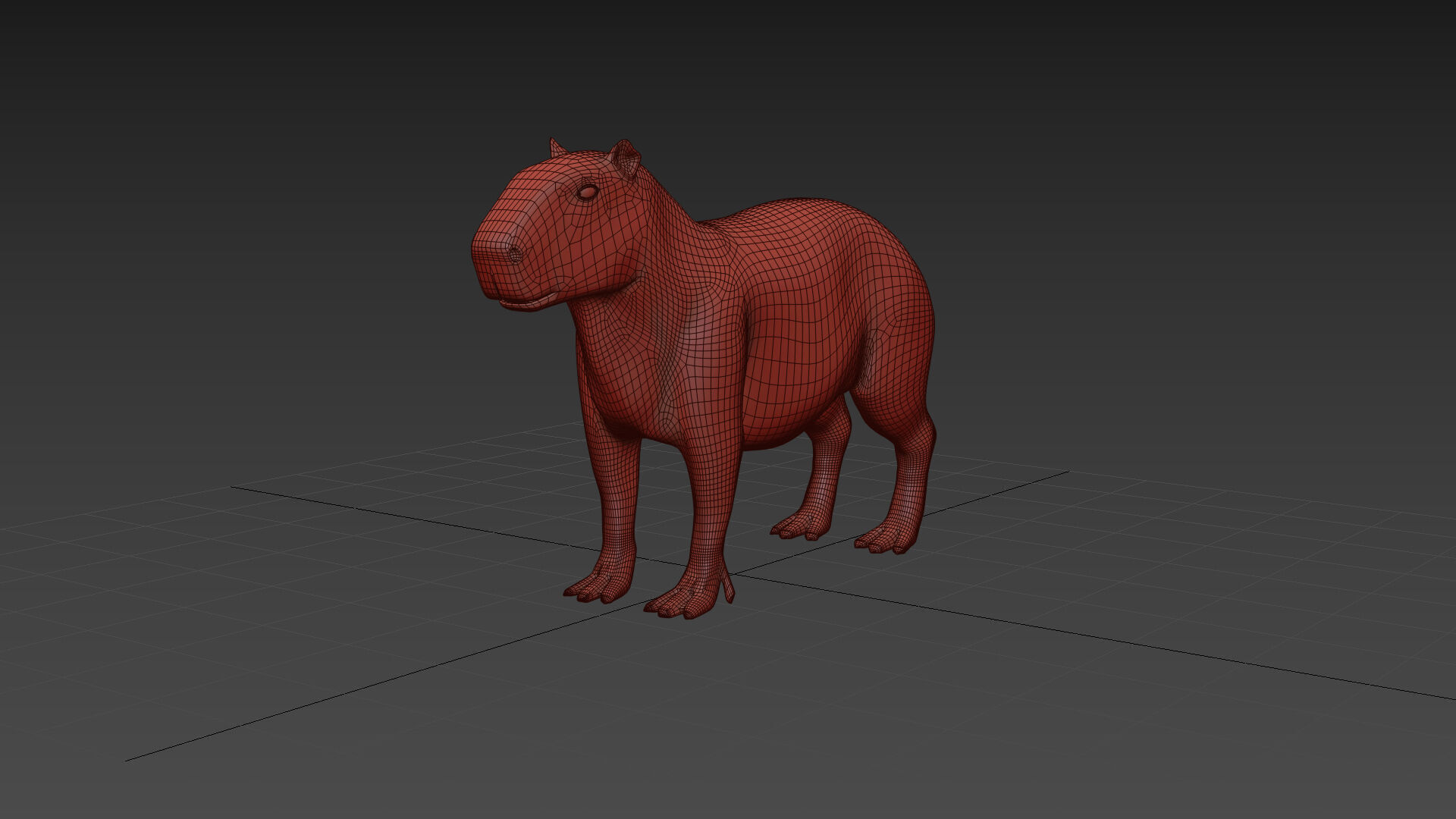 Capybara Capivara Shape 3D model_7