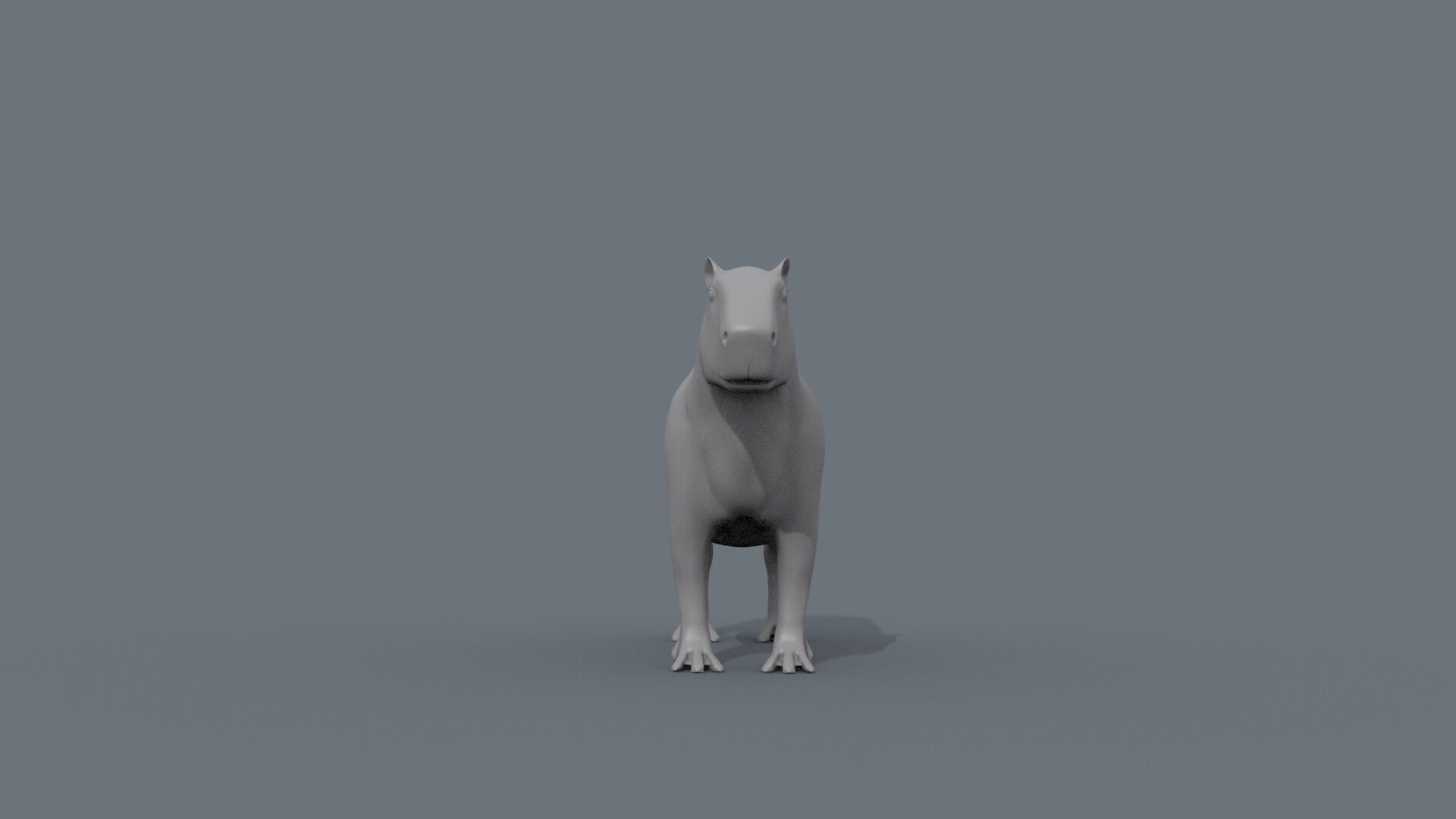 Capybara Capivara Shape 3D model_4