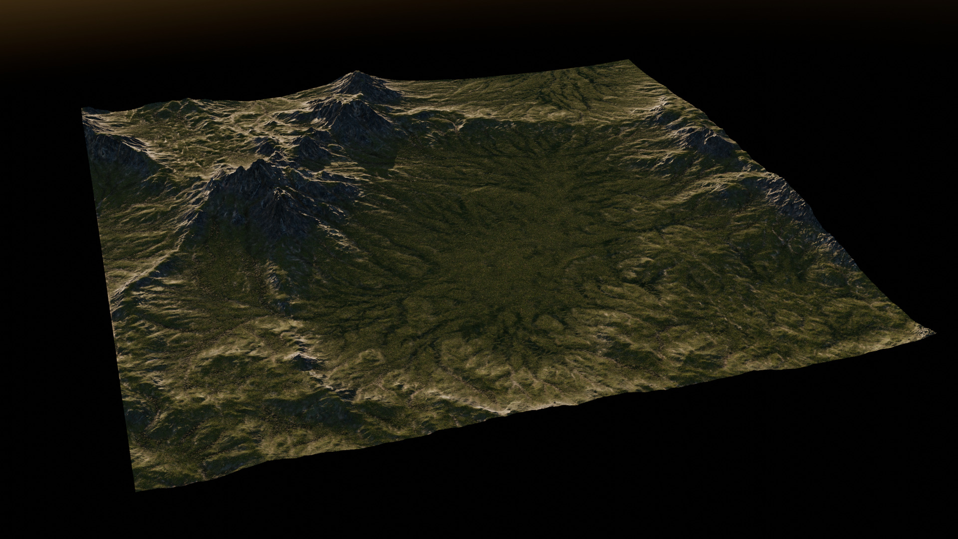 Mountain Range 3D Model 3D model_2