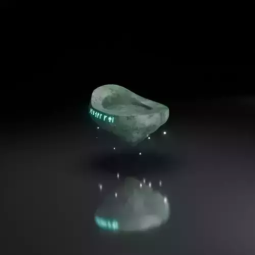 Floating Monk Meditation Stone Ancient Prop Game Ready