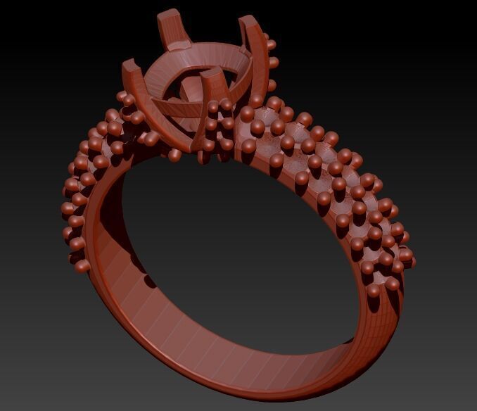 50 Various Solitaire  Promise ring Jewelry Collection Bulk Sale 3D print model_18