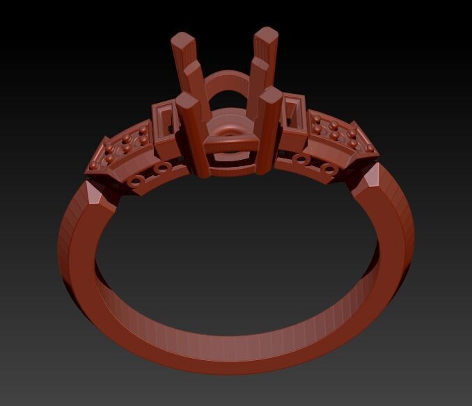 50 Various Solitaire  Promise ring Jewelry Collection Bulk Sale 3D print model_11