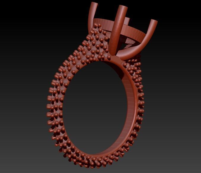 50 Various Solitaire  Promise ring Jewelry Collection Bulk Sale 3D print model_15