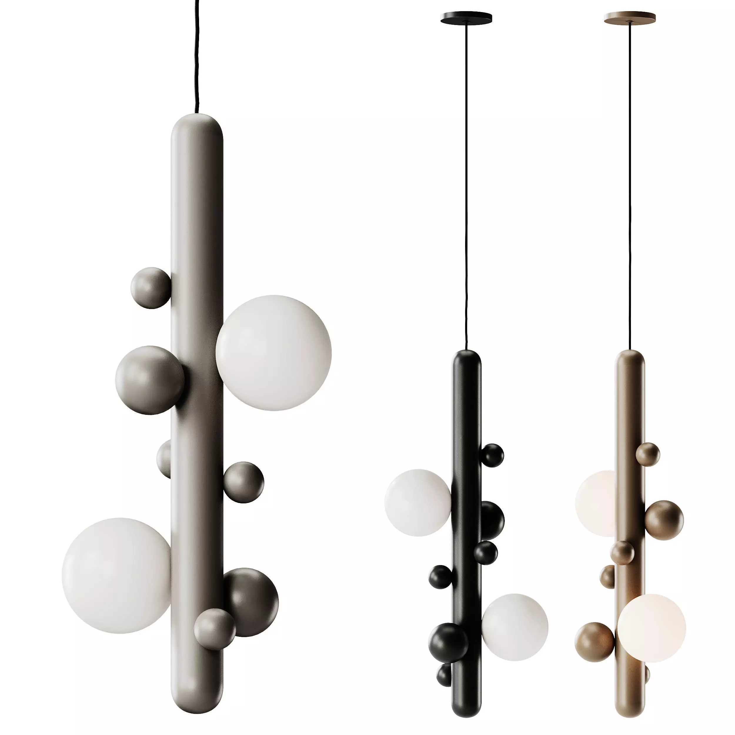 Lunar P Pendant Lamp by Babich studio 3D model_0