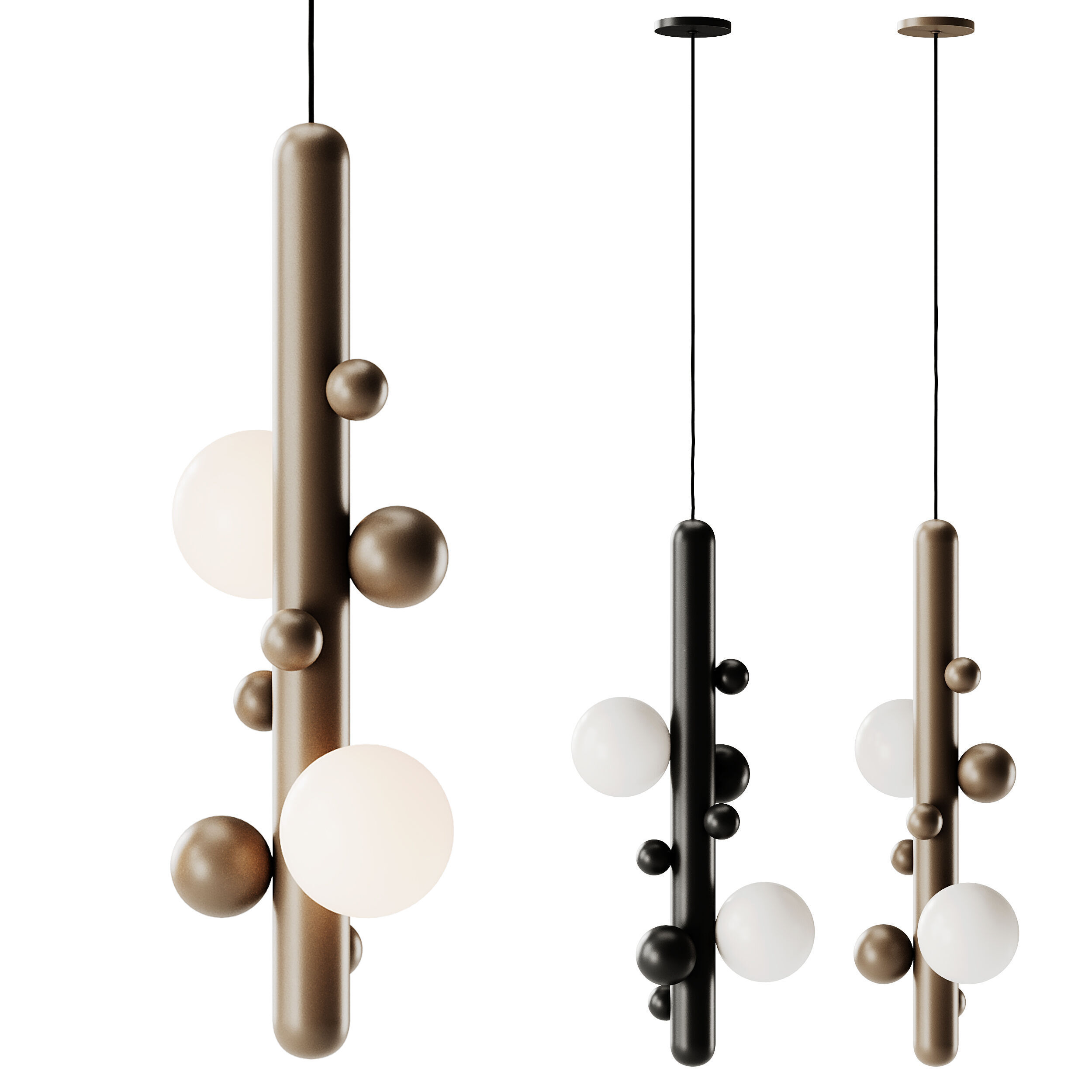 Lunar P Pendant Lamp by Babich studio 3D model_2