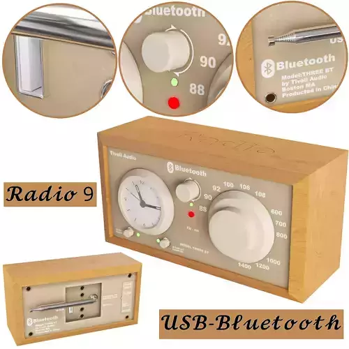 radio 9 3D model