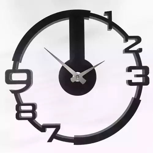 3D Wall Clock  Modern Minimalist Design