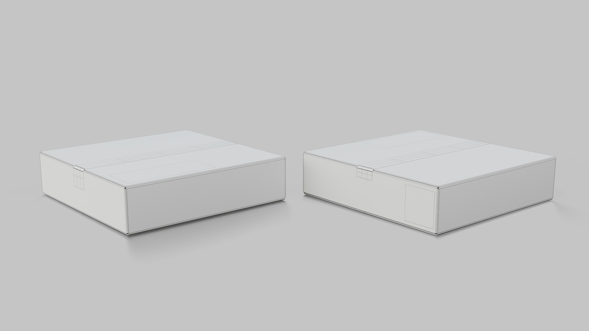 The Packaging Warehouse -Rigged and Customizable Cardboard Boxes 3D Model Collection_59