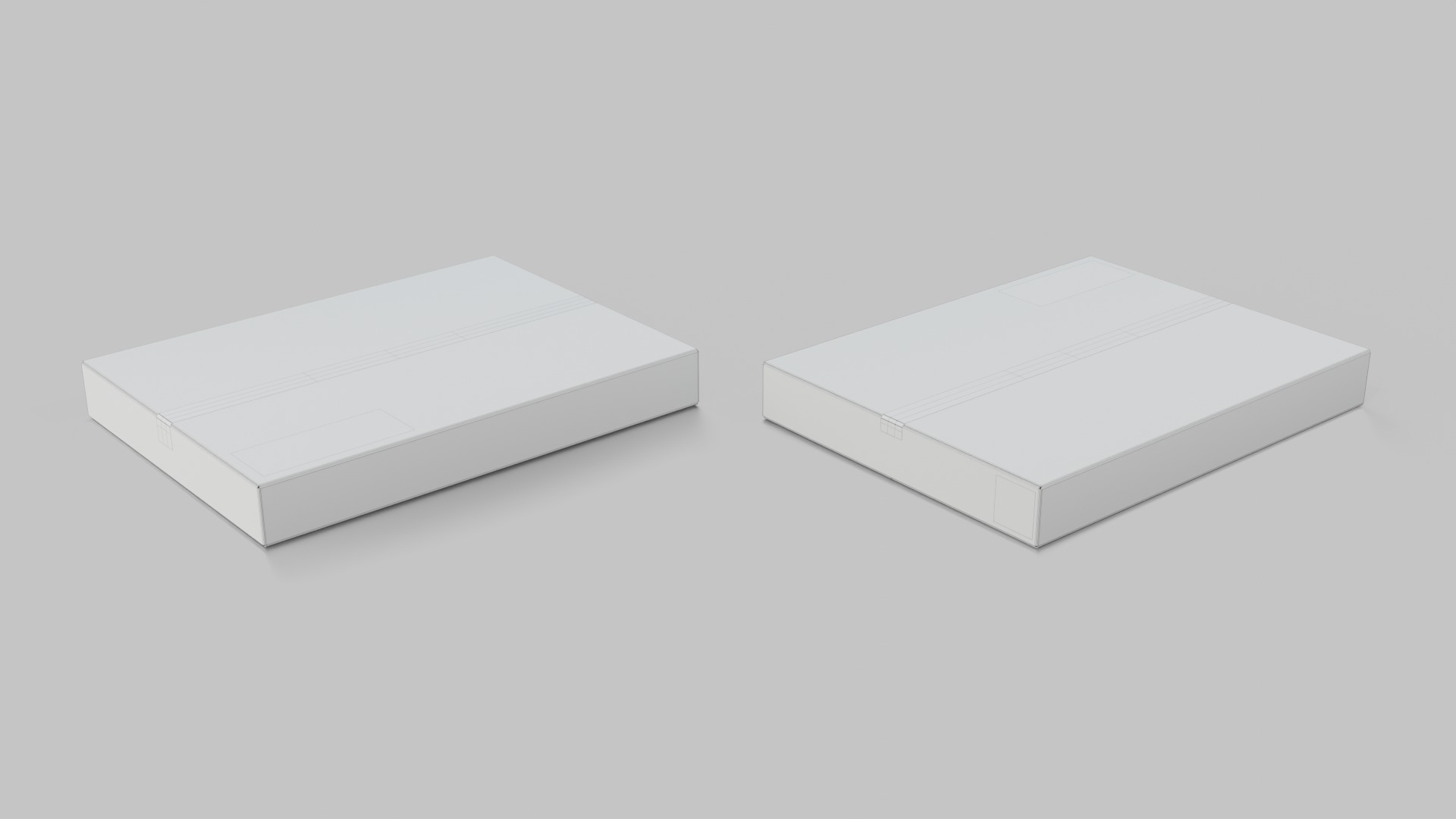 The Packaging Warehouse -Rigged and Customizable Cardboard Boxes 3D Model Collection_110