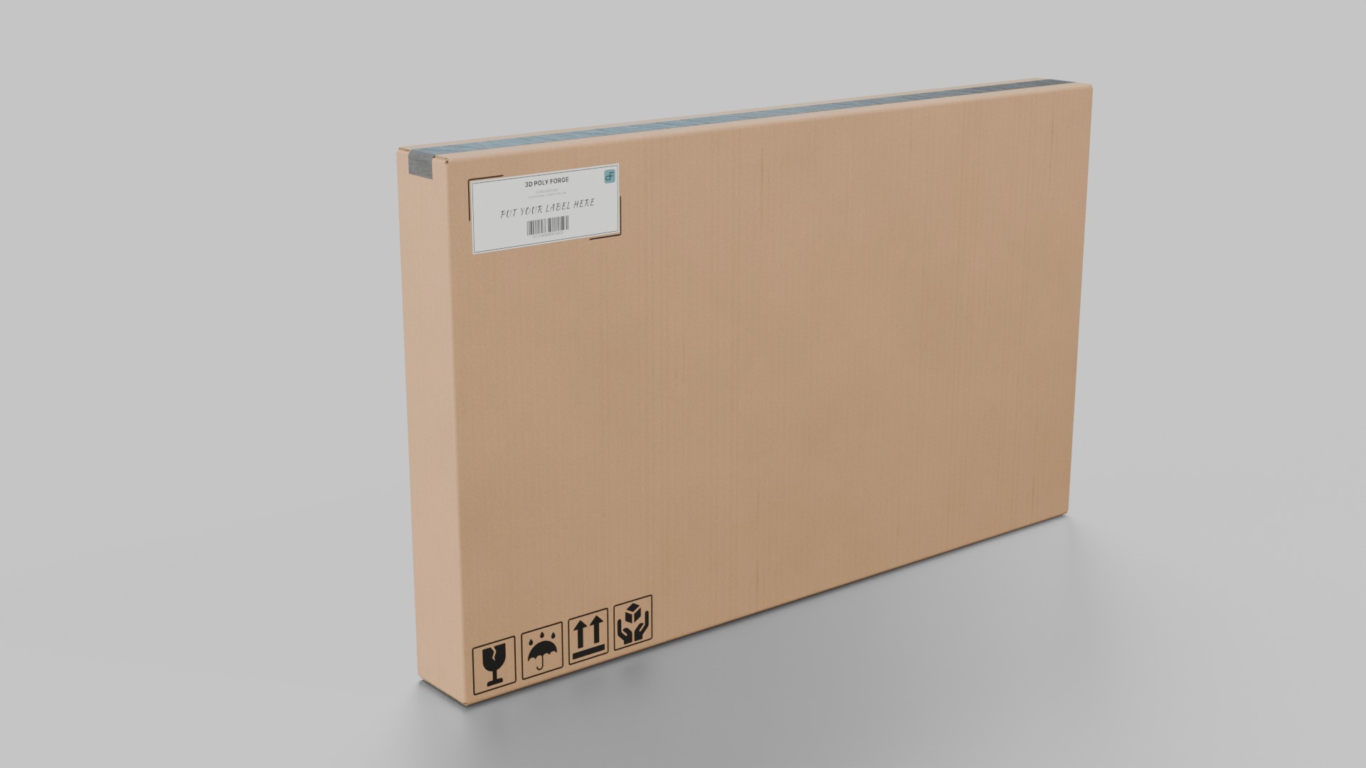 The Packaging Warehouse -Rigged and Customizable Cardboard Boxes 3D Model Collection_116