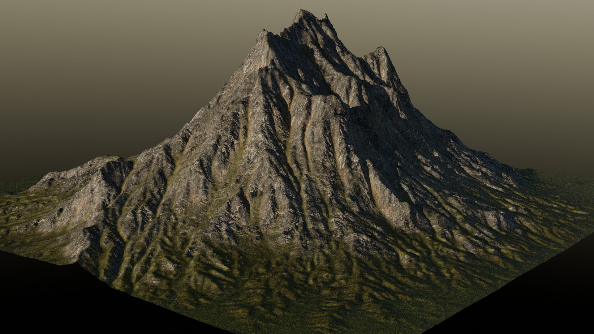 Mountain 3D model 3D model_3