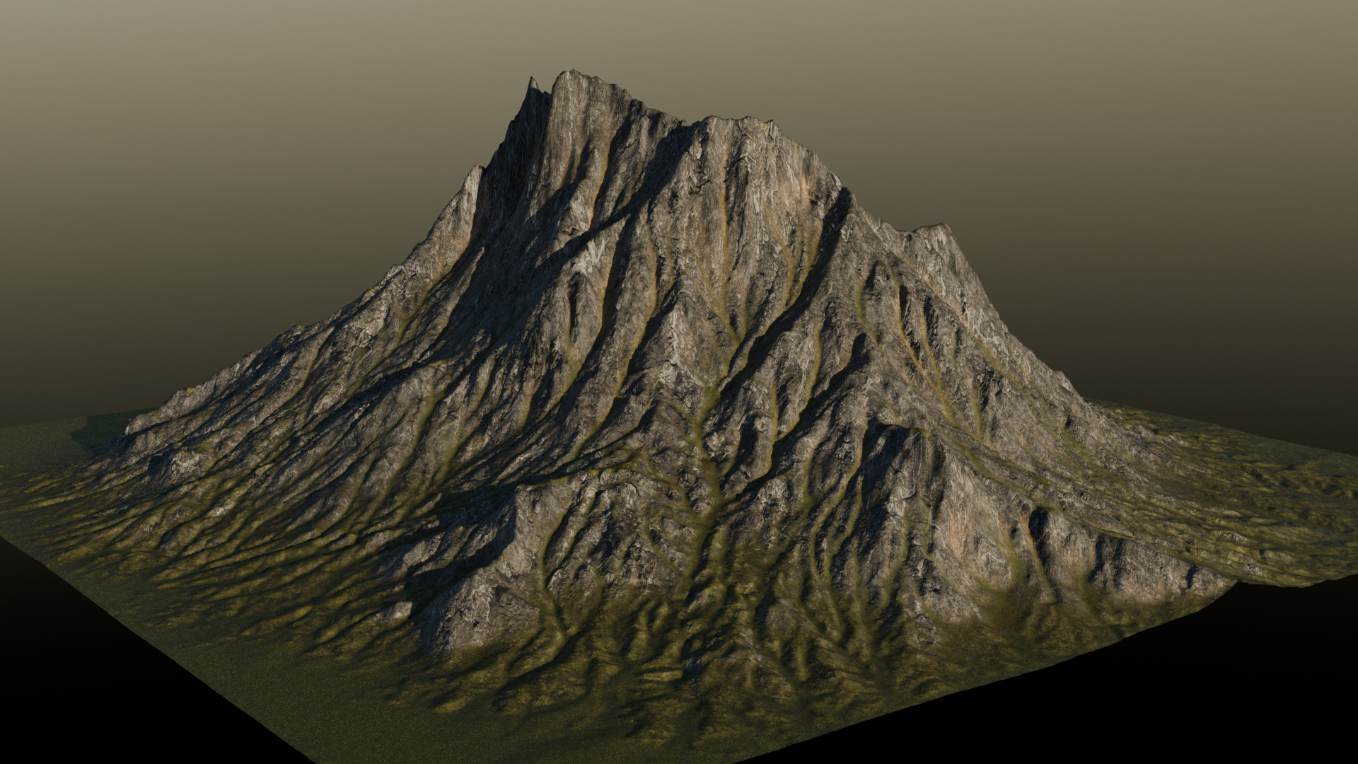 Mountain 3D model 3D model_2