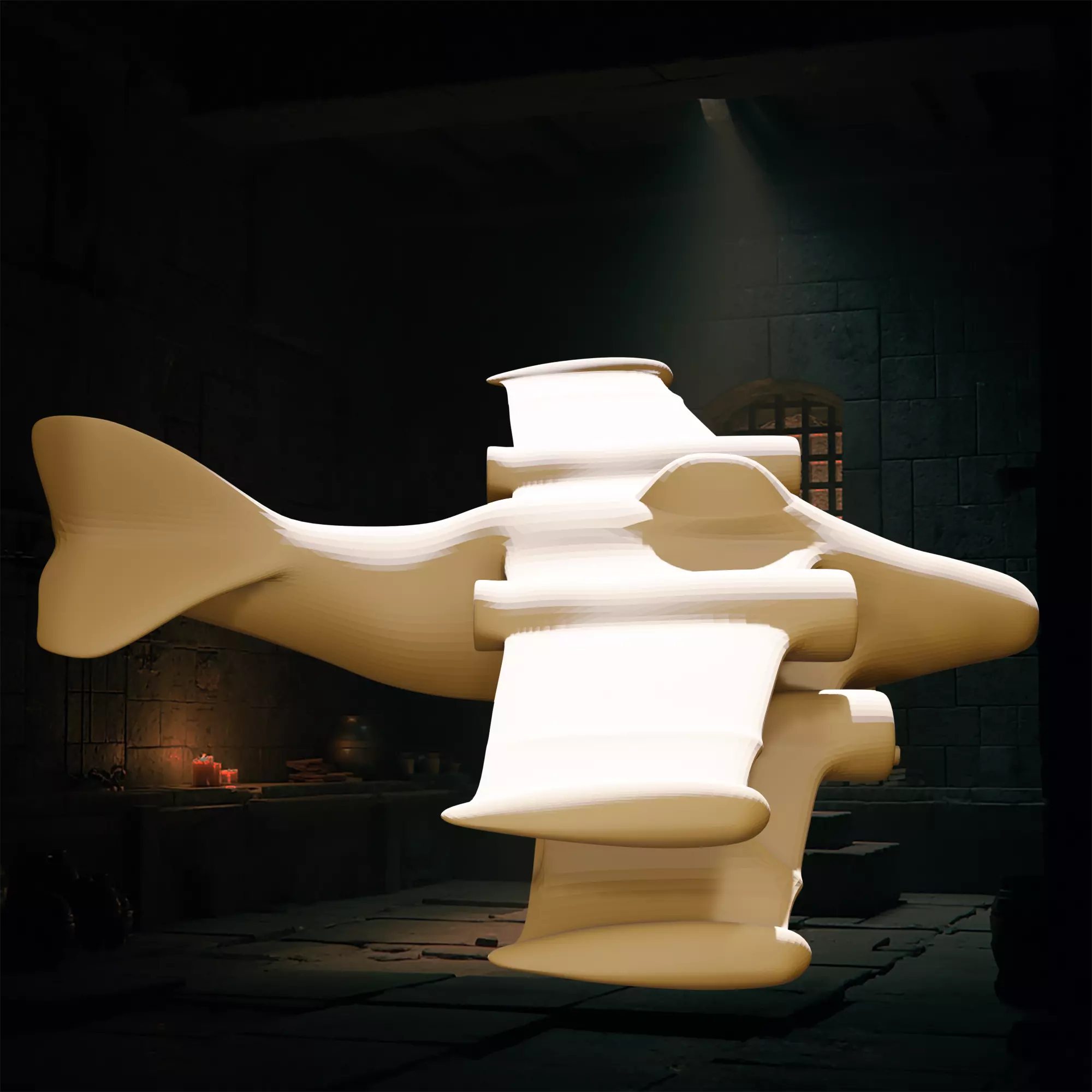 Sci-Fi Biplane 3D print model