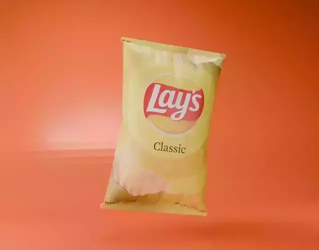 Chips 3d model Low-poly 3D model