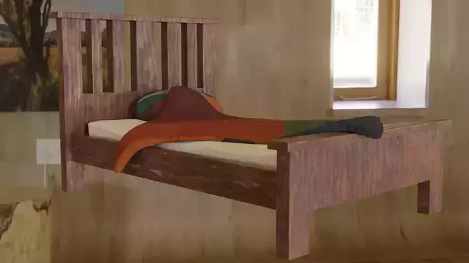 Wooden Bed