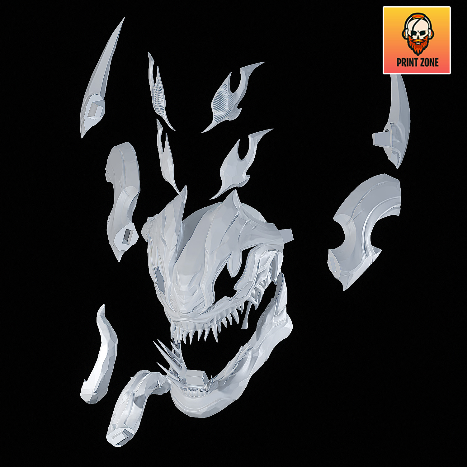 SNOW SYMBIOTE VENOM MAVEL RIVALS STL file 3D print model_23