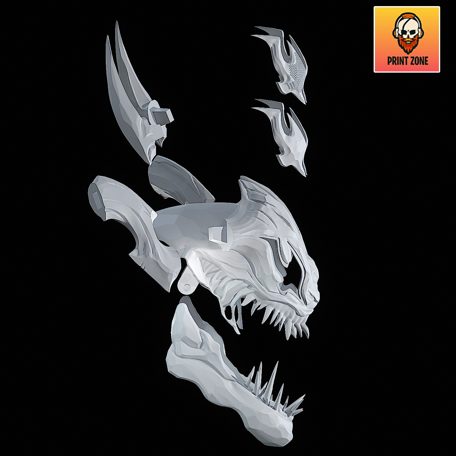 SNOW SYMBIOTE VENOM MAVEL RIVALS STL file 3D print model_27