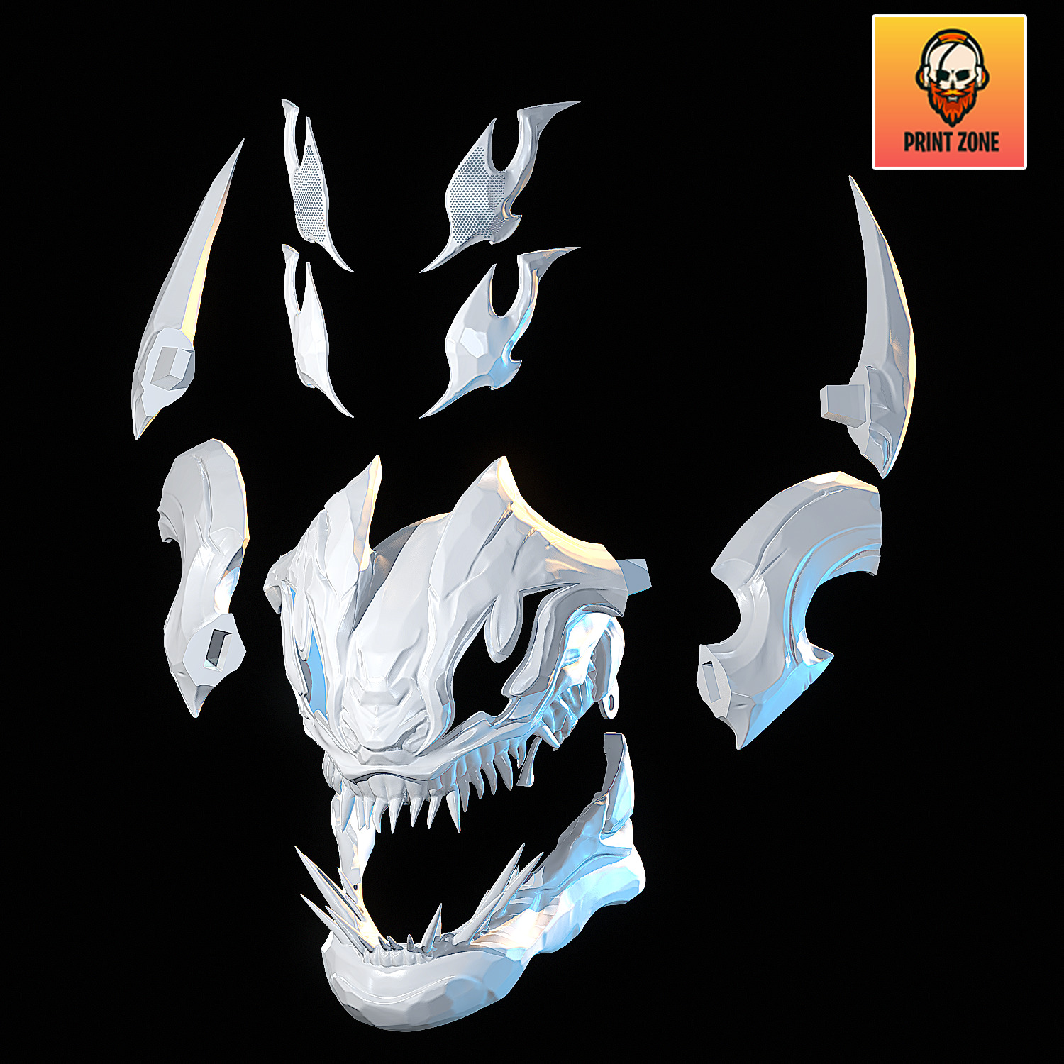 SNOW SYMBIOTE VENOM MAVEL RIVALS STL file 3D print model_25