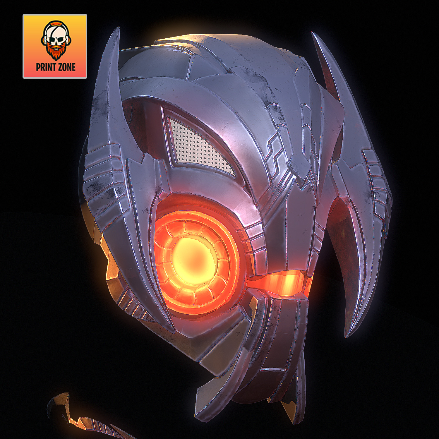 Ultron Mask Marvel Rivals STL file 3D print model_2