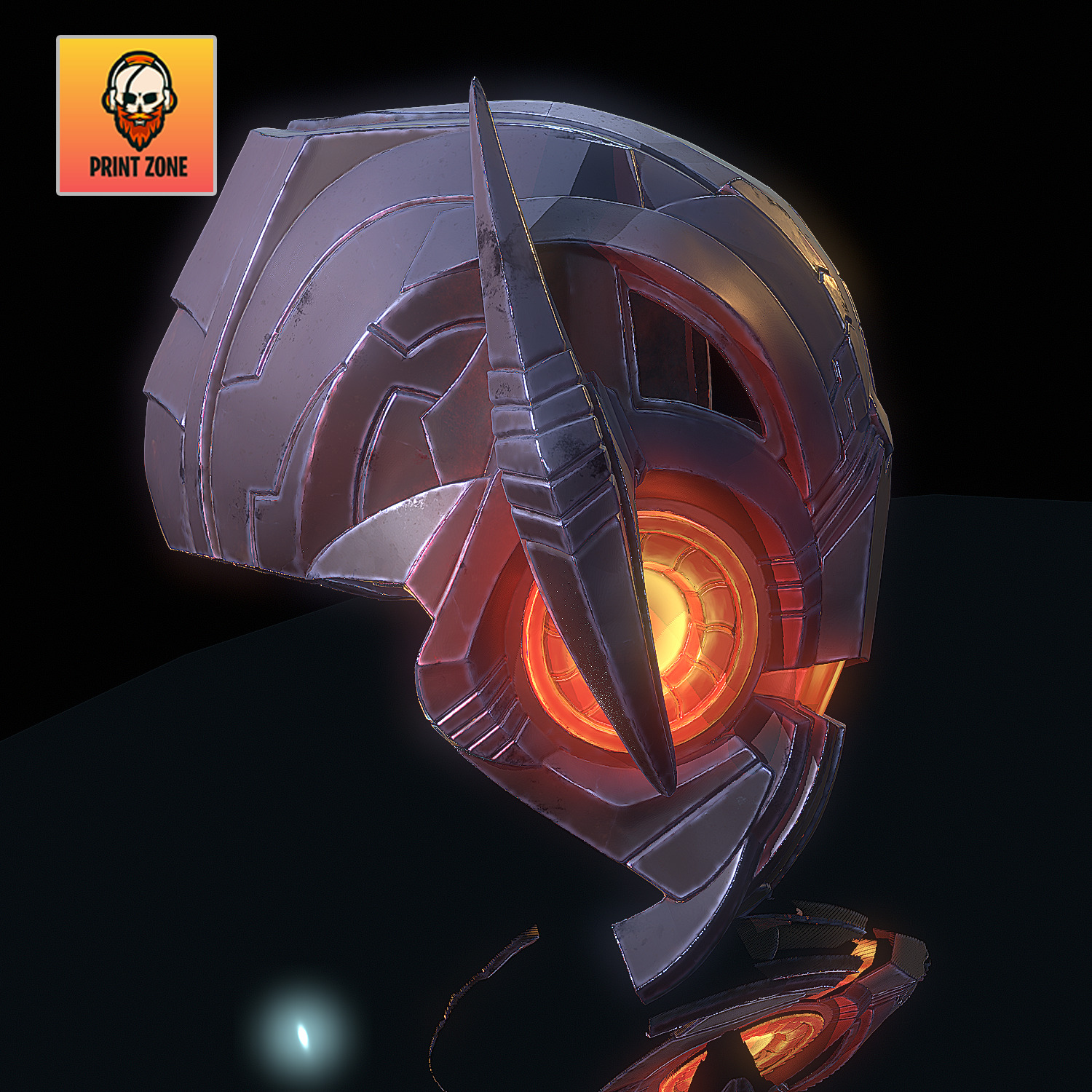 Ultron Mask Marvel Rivals STL file 3D print model_9