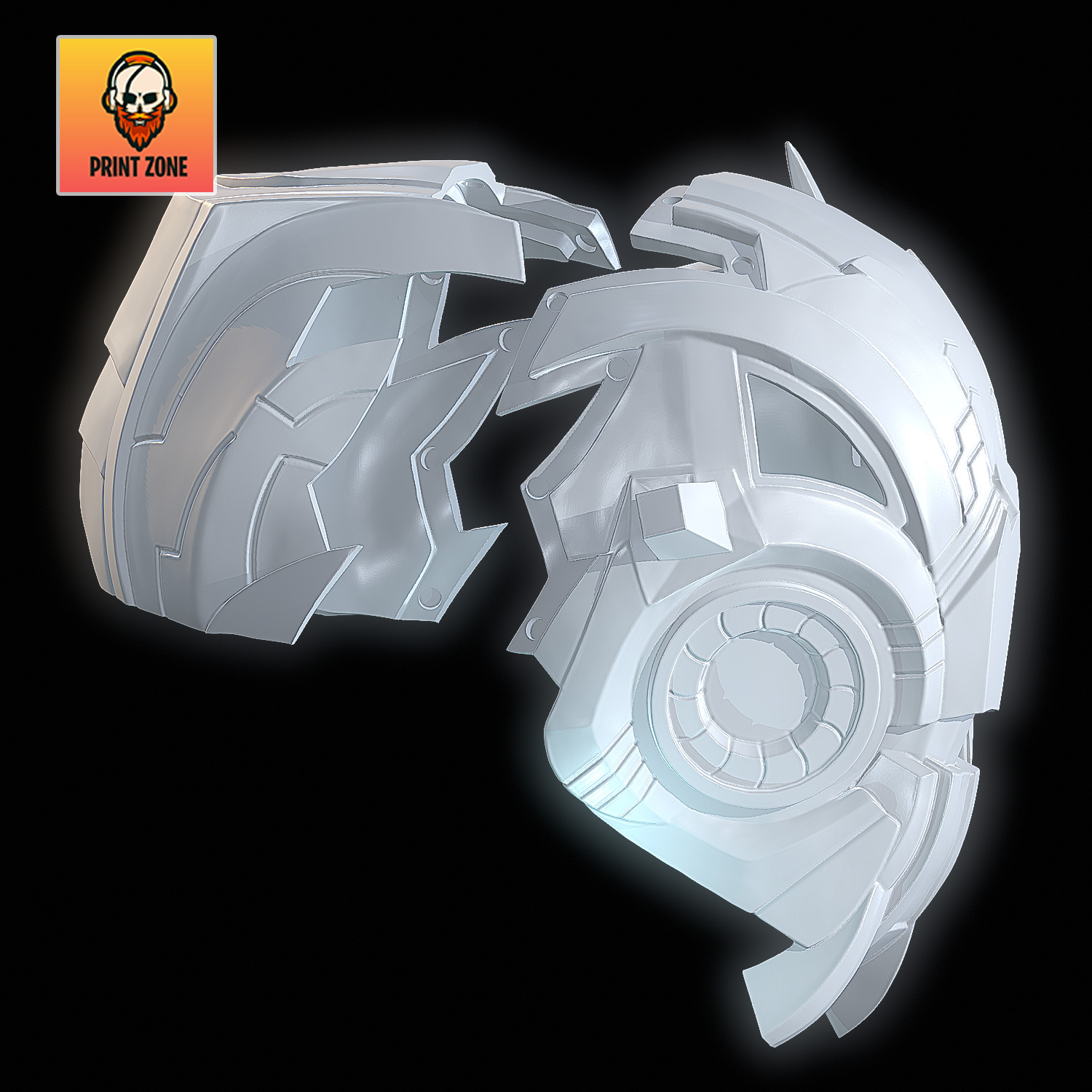 Ultron Mask Marvel Rivals STL file 3D print model_13