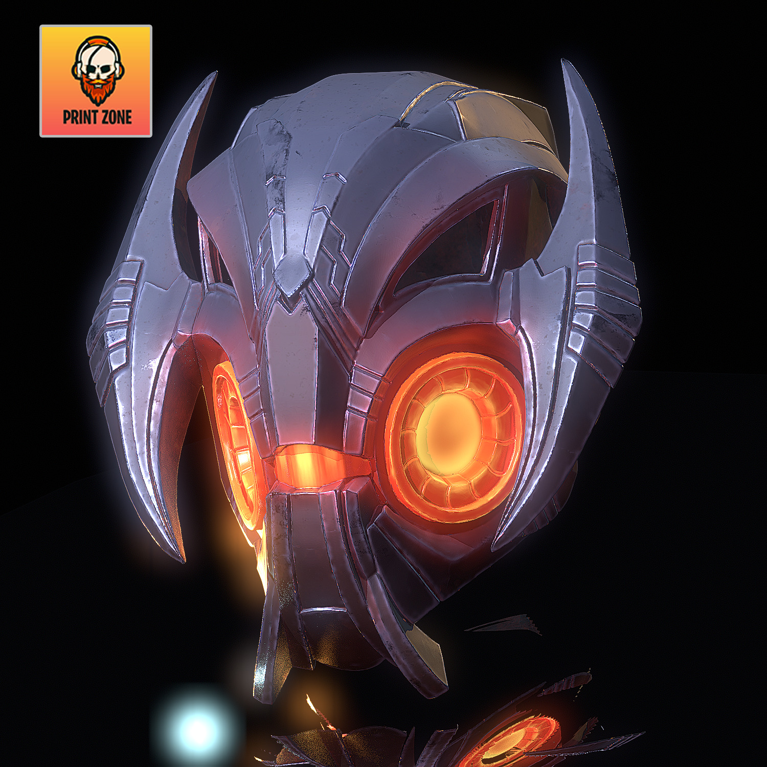 Ultron Mask Marvel Rivals STL file 3D print model_4