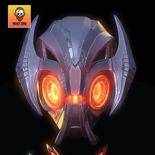 Ultron Mask Marvel Rivals STL file 3D print model