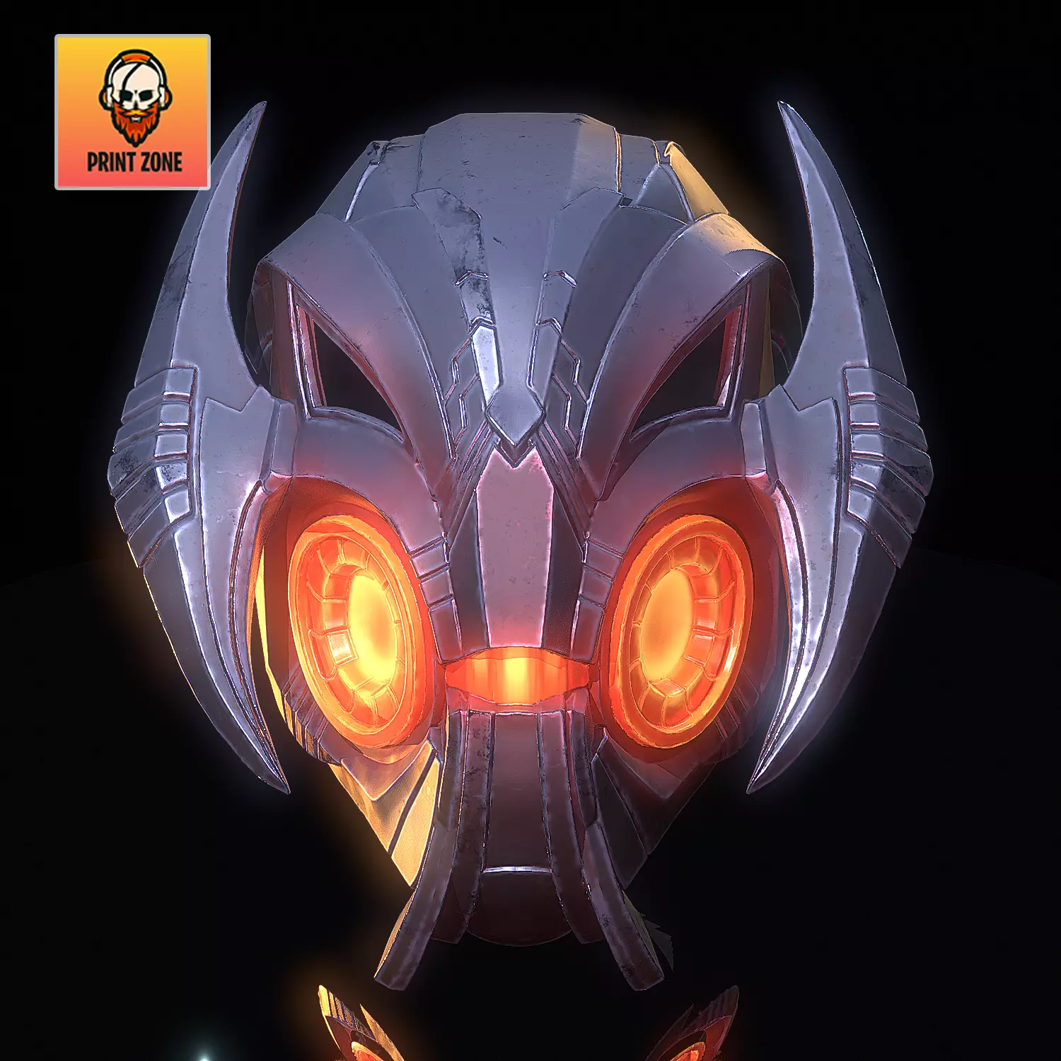 Ultron Mask Marvel Rivals STL file 3D print model_0