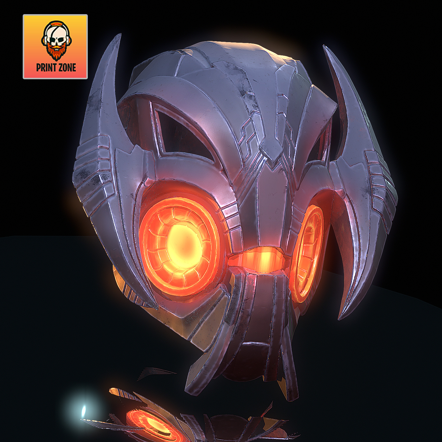 Ultron Mask Marvel Rivals STL file 3D print model_6