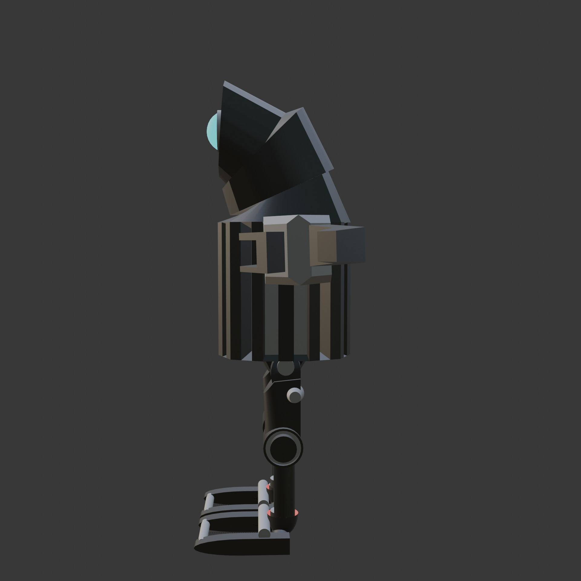 Futuristic Mecha Robot  Low-poly 3D model_3