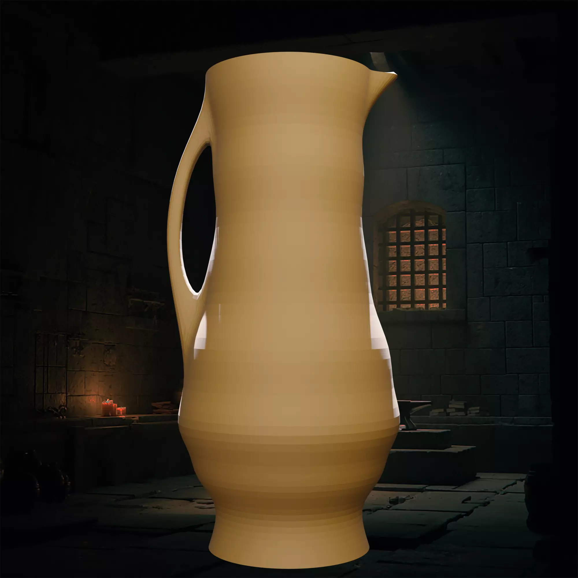 Pitcher Shaped Vase 3D print model