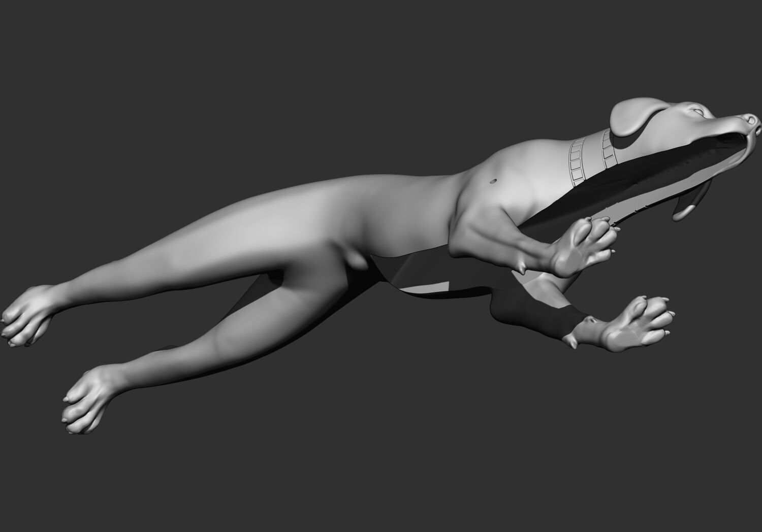 Egyptian pharaoh Mechanical Dog Toy 3d printable model 3D print model_2