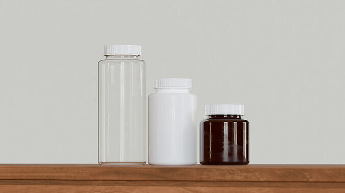 Medicine Bottle Pack 3 3D model