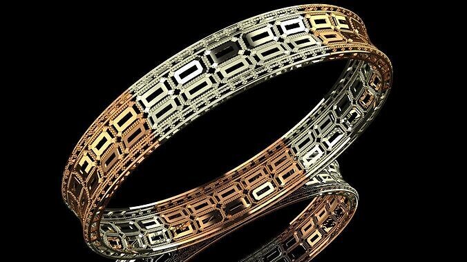 1113 The Tessellate Bangle 3D print model