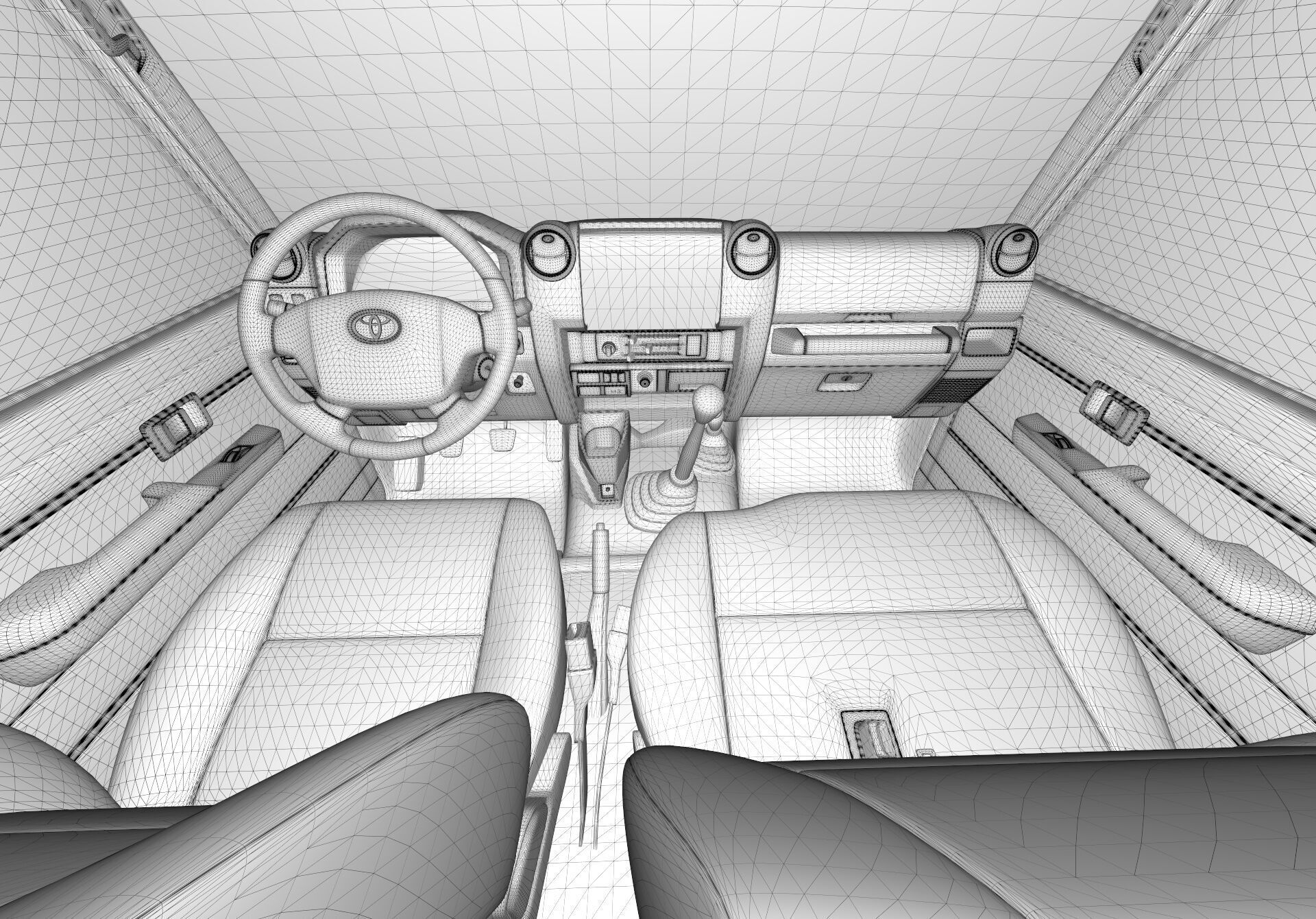 Toyota Pick up S70 2004 Off Road 3D model_8