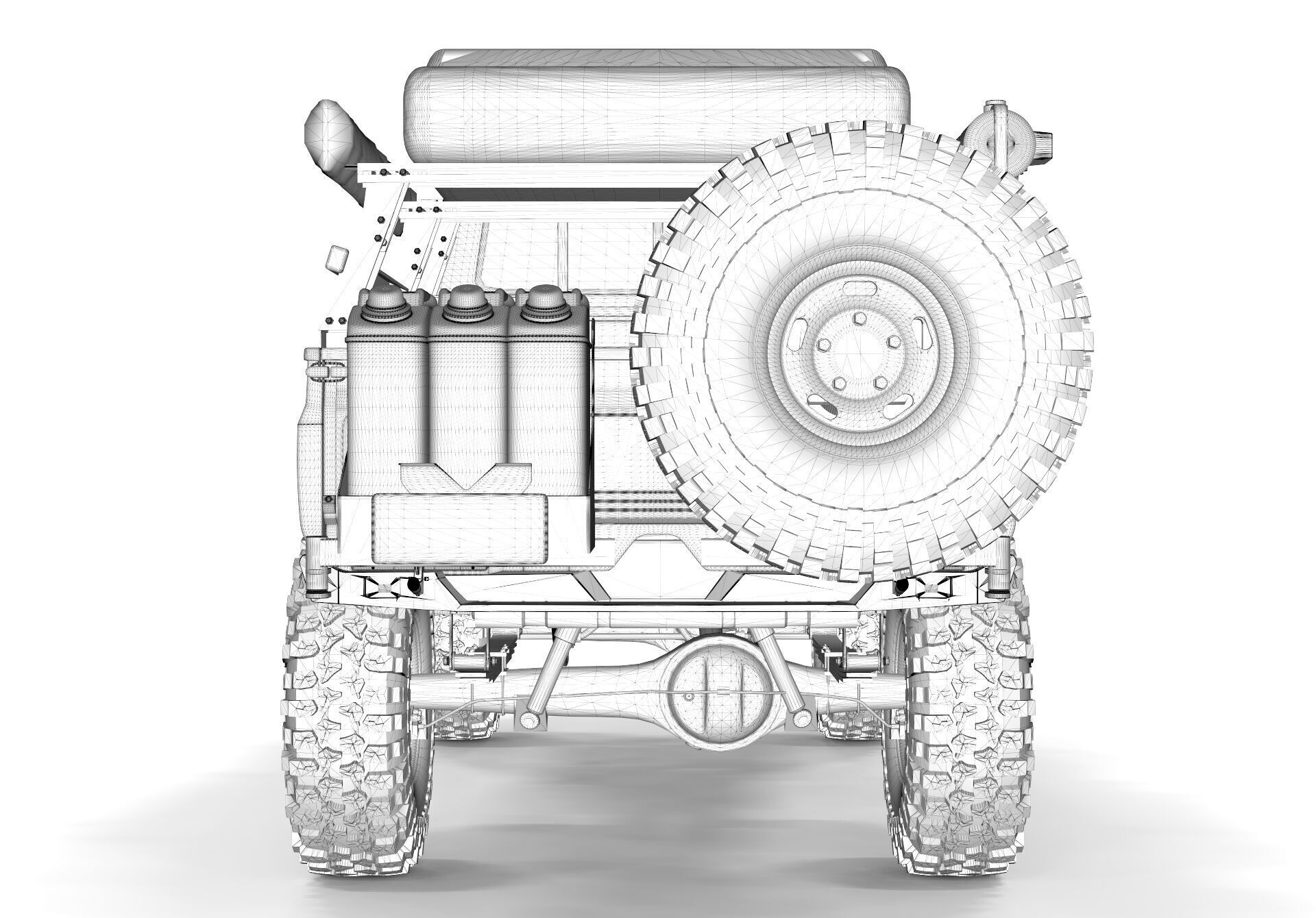 Toyota Pick up S70 2004 Off Road 3D model_11