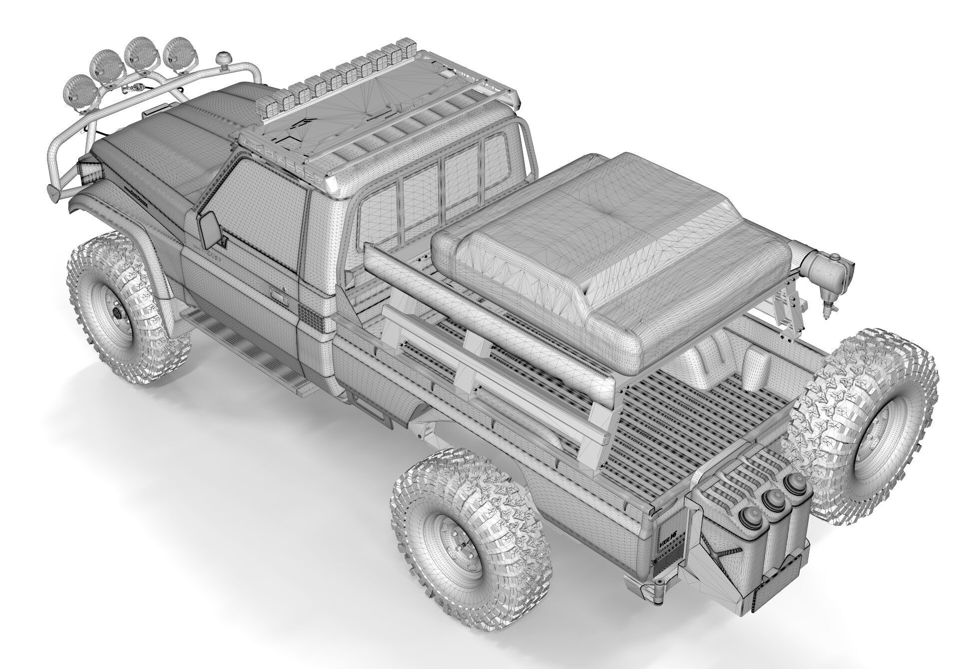 Toyota Pick up S70 2004 Off Road 3D model_10