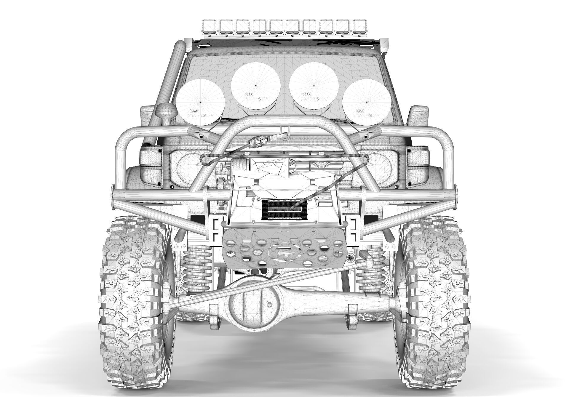 Toyota Pick up S70 2004 Off Road 3D model_12