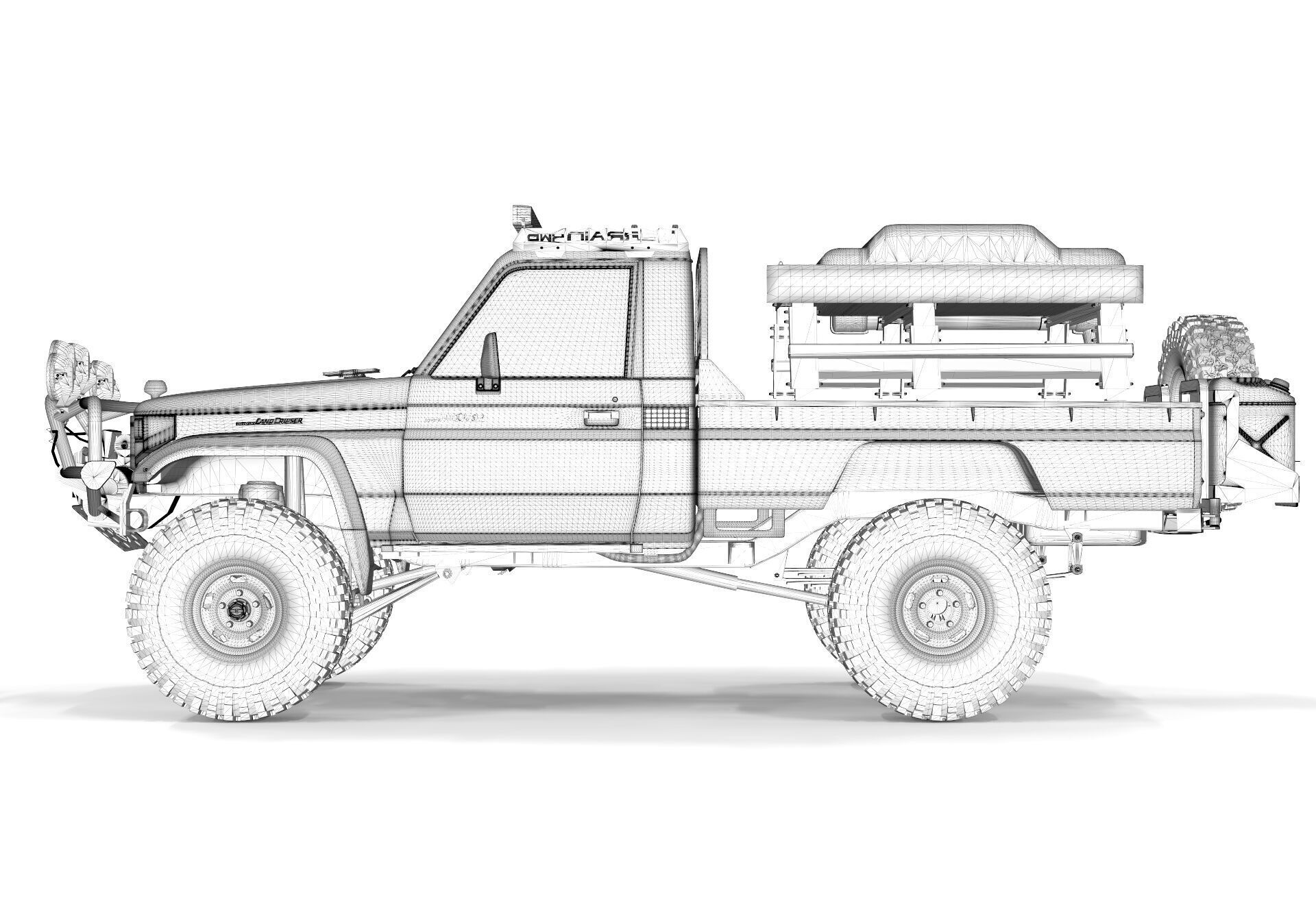 Toyota Pick up S70 2004 Off Road 3D model_13