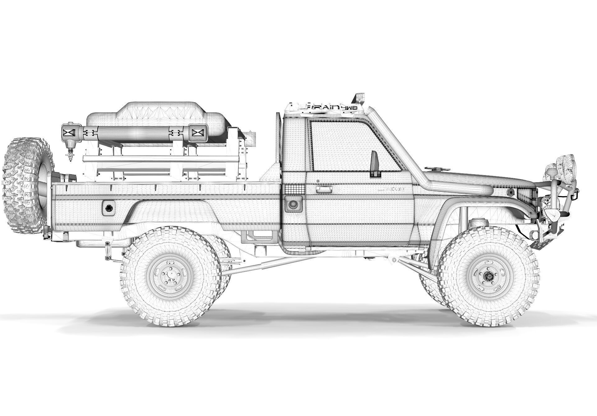 Toyota Pick up S70 2004 Off Road 3D model_14