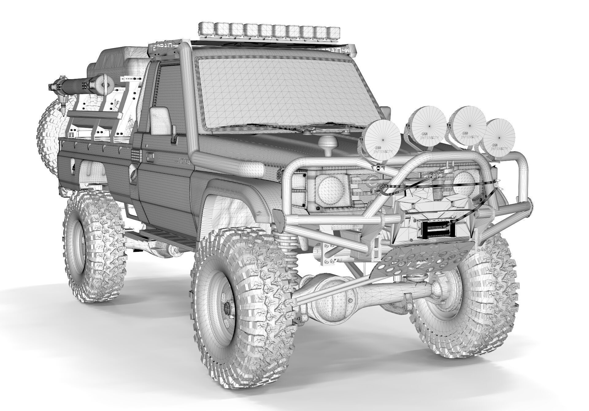 Toyota Pick up S70 2004 Off Road 3D model_9