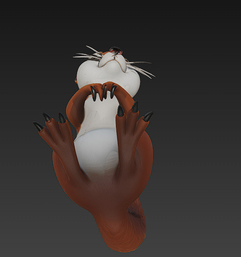 Squirrel Realistic 3D Model Basic - Low Poly Realistic Low-poly 3D model_9