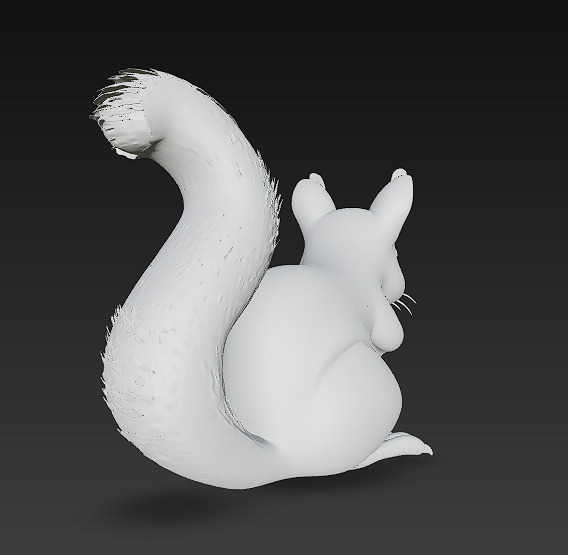 Squirrel Realistic 3D Model Basic - Low Poly Realistic Low-poly 3D model_16