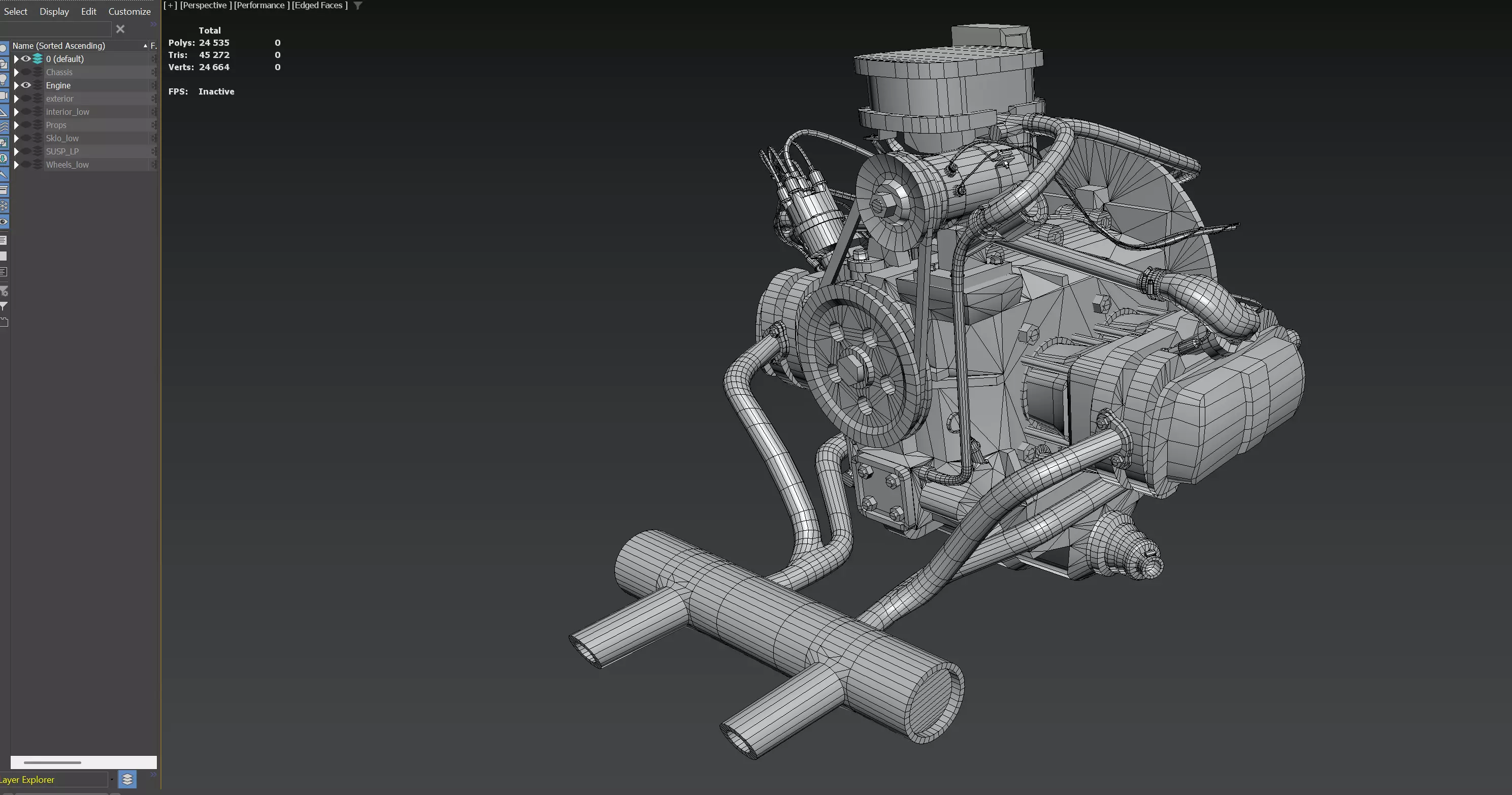 Military Buggy Low-poly 3D model_12