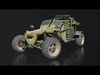 Military Buggy Low-poly 3D model_1