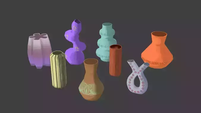 Stylized vase pack 